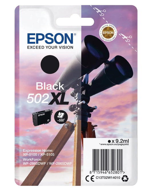 EPSON Tintenpatrone 502XL schwarz T02W140 WF-2860/XP-5100 550 Seiten Idealshop
