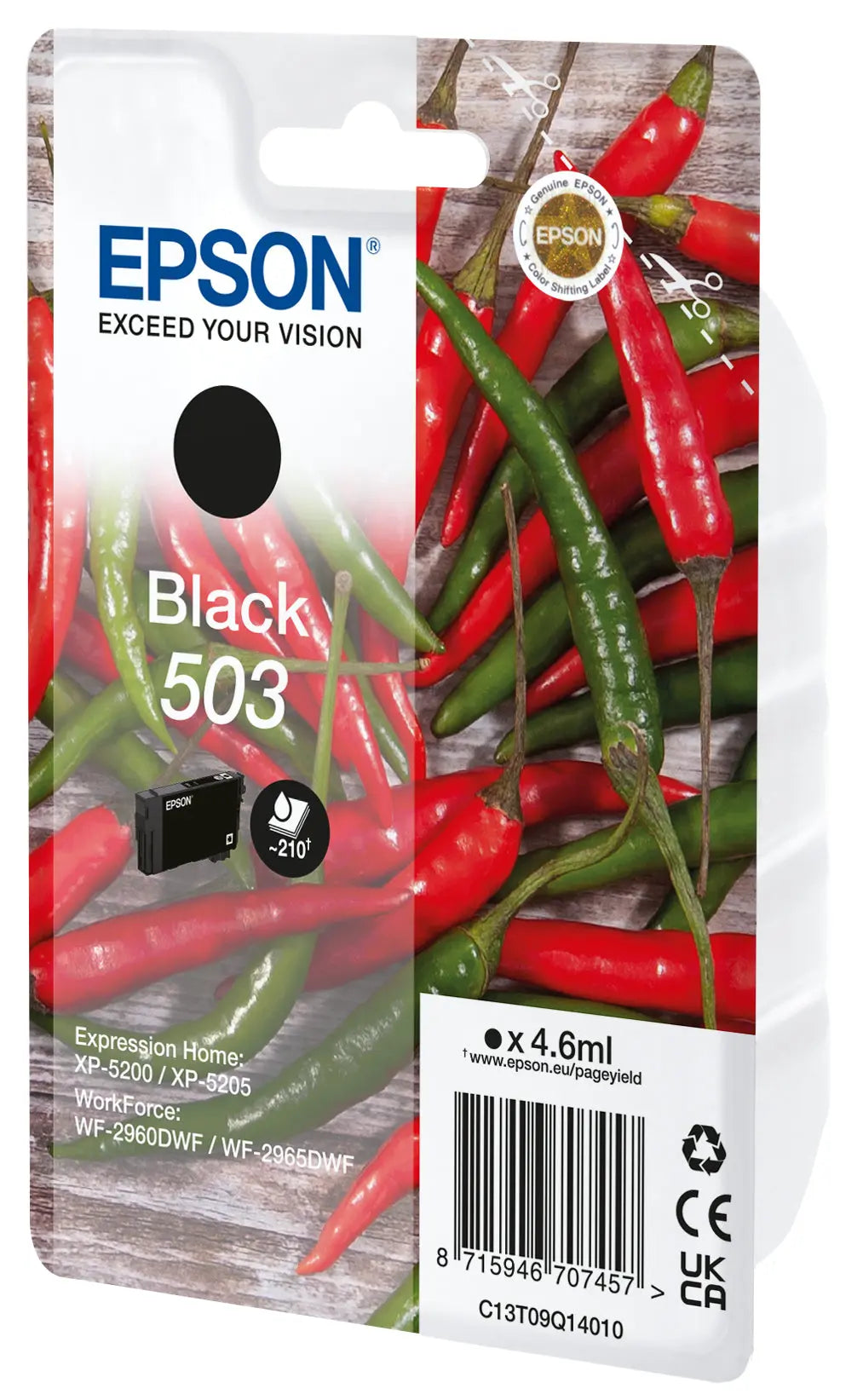 EPSON Tintenpatrone 503 schwarz T09Q14010 WF-2960/65 210 Seiten Idealshop