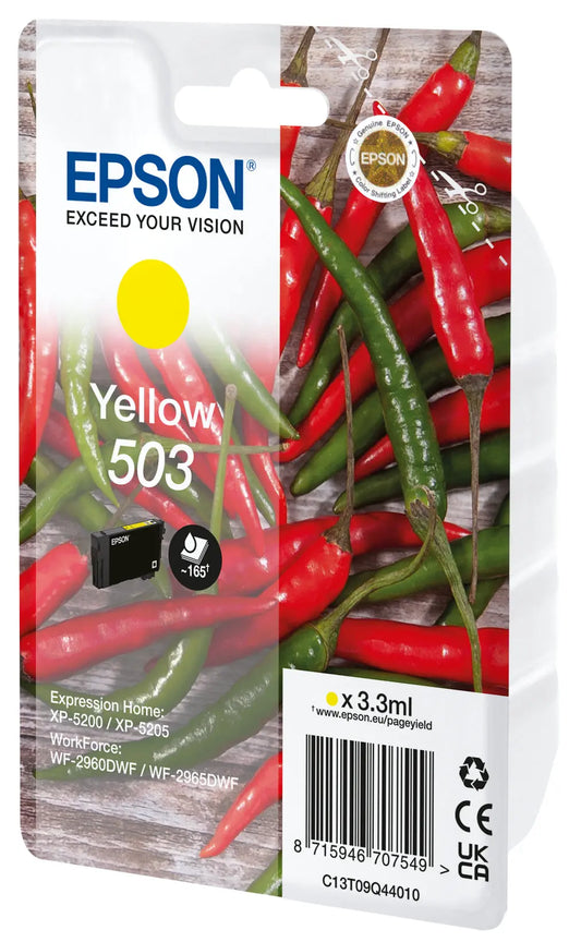 EPSON Tintenpatrone 503 yellow T09Q44010 WF-2960/65 165 Seiten Idealshop