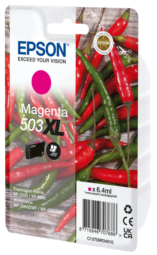 EPSON Tintenpatrone 503XL magenta T09R34010 WF-2960/65 470 Seiten Idealshop