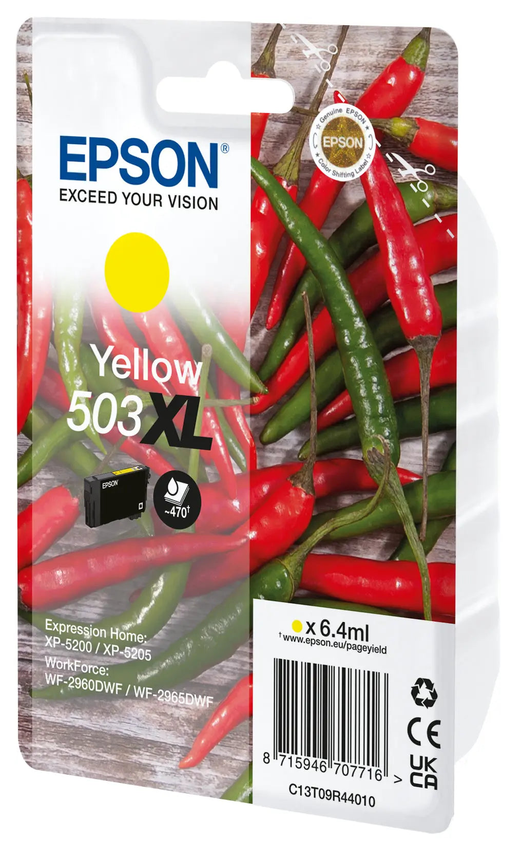 EPSON Tintenpatrone 503XL yellow T09R44010 WF-2960/65 470 Seiten Idealshop