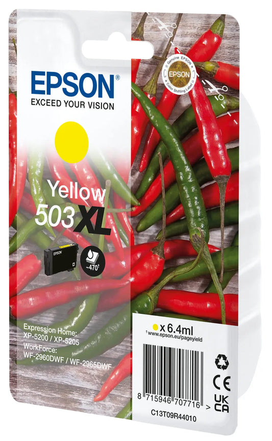 EPSON Tintenpatrone 503XL yellow T09R44010 WF-2960/65 470 Seiten Idealshop