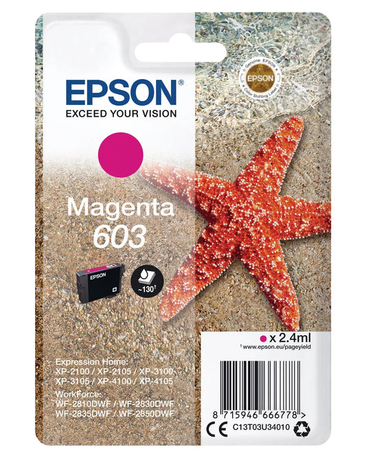 EPSON Tintenpatrone 603 magenta T03U34010 XP-2100 130 Seiten Idealshop