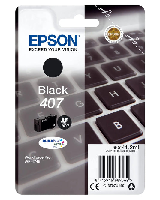 EPSON Tintenpatrone L schwarz T07U140 WF-4745 2600 Seiten Idealshop