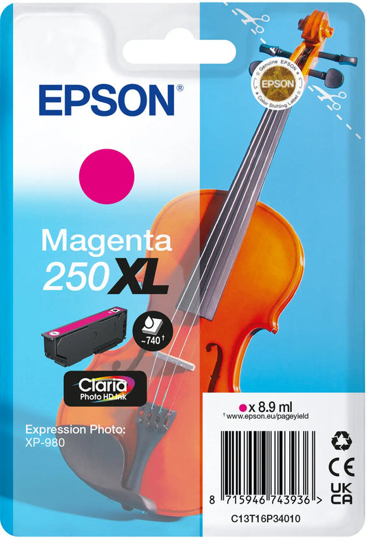 EPSON Tintenpatrone XL 250 magenta T16P34010 XP 980 740 Seiten Idealshop