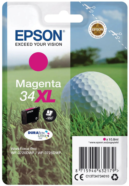 EPSON Tintenpatrone XL magenta T347340 WF-3720/3725DWF 950 Seiten Idealshop
