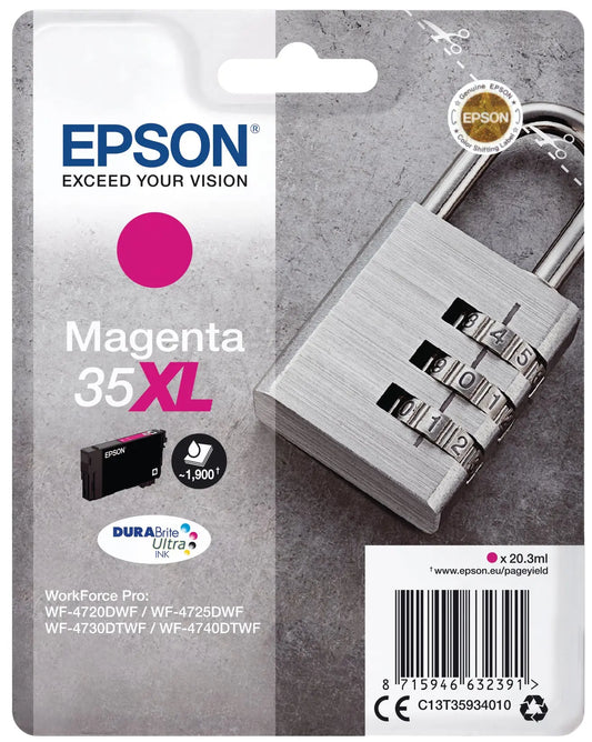 EPSON Tintenpatrone XL magenta T359340 WF-4720/4725DWF 1900 Seiten Idealshop