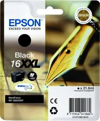 EPSON Tintenpatrone XXL schwarz T168140 WF 2660DWF 1000 Seiten Idealshop