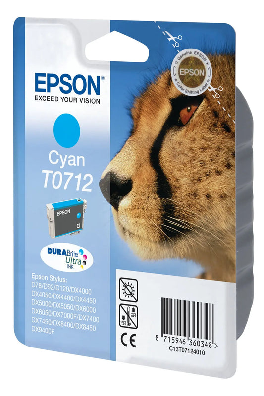 EPSON Tintenpatrone cyan T071240 Stylus DX4000 485 Seiten Idealshop