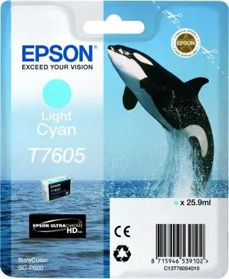 EPSON Tintenpatrone light cyan T760540 SureColor P 600 25,9ml Idealshop