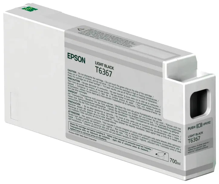 EPSON Tintenpatrone light schwarz T636700 Stylus Pro 7900/9900 700ml Idealshop