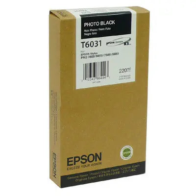 EPSON Tintenpatrone photo black T603100 Stylus Pro 7880/9880 220ml Idealshop