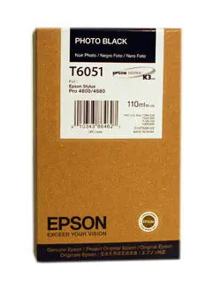 EPSON Tintenpatrone photo black T605100 Stylus Pro 4880 110ml Idealshop