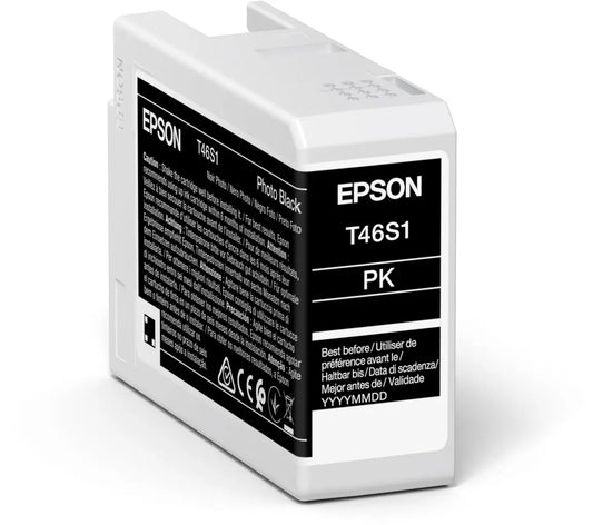 EPSON Tintenpatrone photo schwarz T46S100 SureColor SC-P700 26ml Idealshop