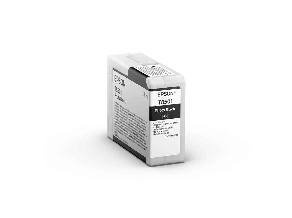EPSON Tintenpatrone photo schwarz T850100 SureColor SC-P800 80ml Idealshop