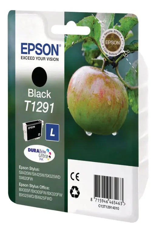 EPSON Tintenpatrone schwarz T129140 Stylus SX420W 11.2ml Idealshop