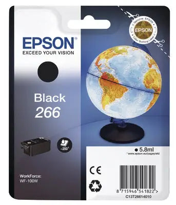EPSON Tintenpatrone schwarz T266140 Workforce WF-100W 250 Seiten Idealshop