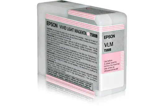 EPSON Tintenpatrone vivid li.magenta T580B00 Stylus Pro 3880 80ml Idealshop