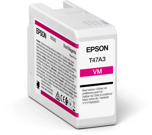 EPSON Tintenpatrone vivid magenta T47A30N SureColor SC-P900 50ml Idealshop