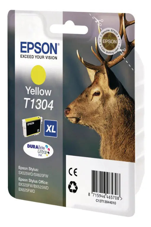 EPSON Tintenpatrone yellow T130440 Stylus SX525WD 10.1ml Idealshop