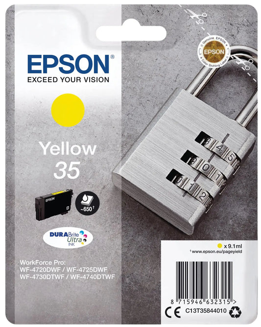 EPSON Tintenpatrone yellow T358440 WF-4720/4725DWF 650 Seiten Idealshop