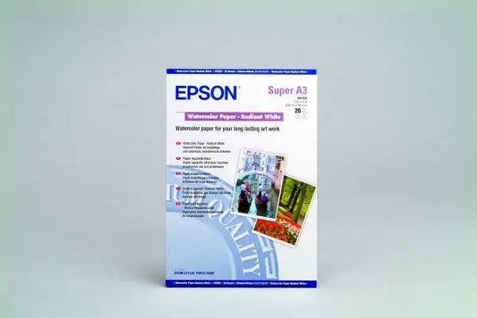 EPSON Watercol.Pap.Radiant White A3+ S041352 InkJet 190g 20 Blatt Idealshop