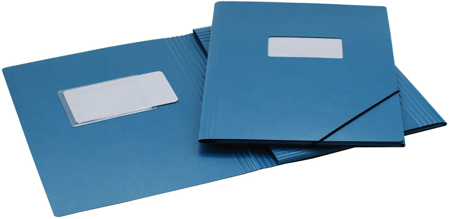 EROLA Gummibandmappe 650my A4 33299F blau Pressspan mit Fenster Idealshop