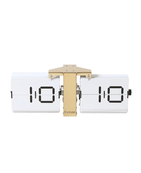 ESMEE Wanduhr Flip Clock 240.006.02 gold Idealshop