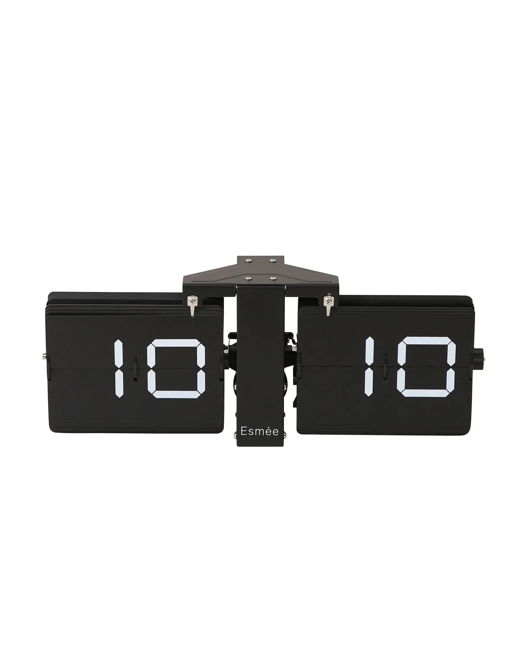 ESMEE Wanduhr Flip Clock 240.006.03 schwarz Idealshop