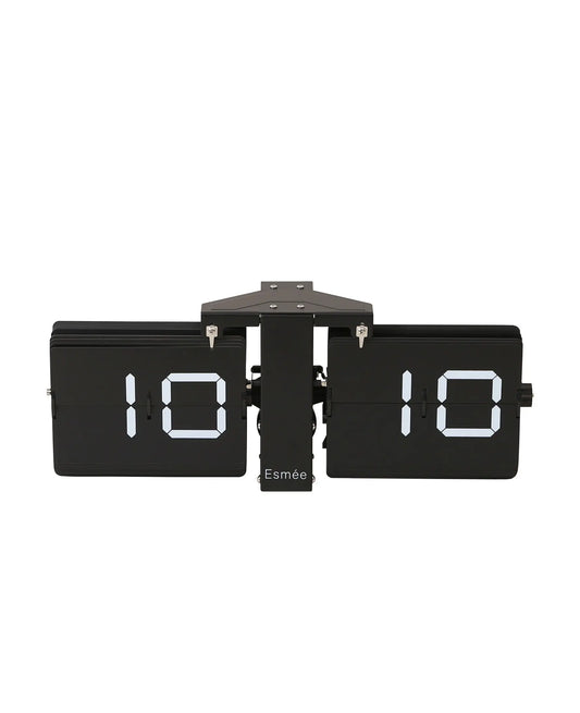 ESMEE Wanduhr Flip Clock 240.006.03 schwarz Idealshop