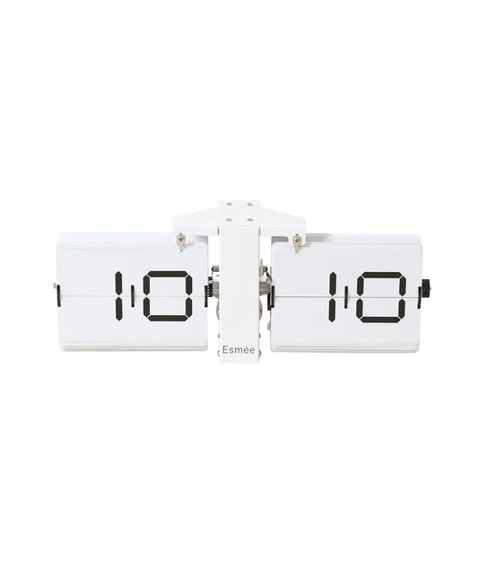 ESMEE Wanduhr Flip Clock 240.006.04 weiss Idealshop