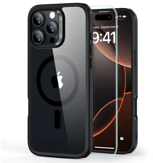 ESR Classic Hybrid Case MagSafe 1A79603 +Glass iPhone16Pro Clear Bl. Idealshop