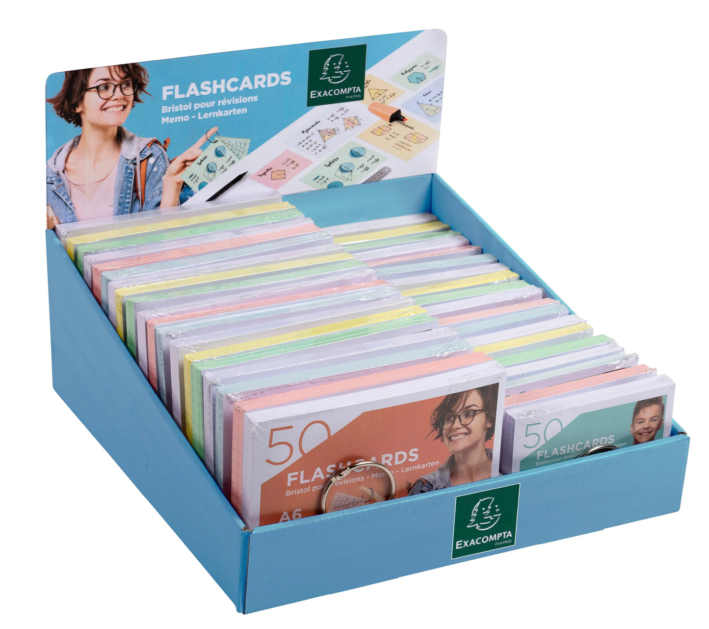 EXACOMPTA Display Flashcards       A6/A7 Idealshop