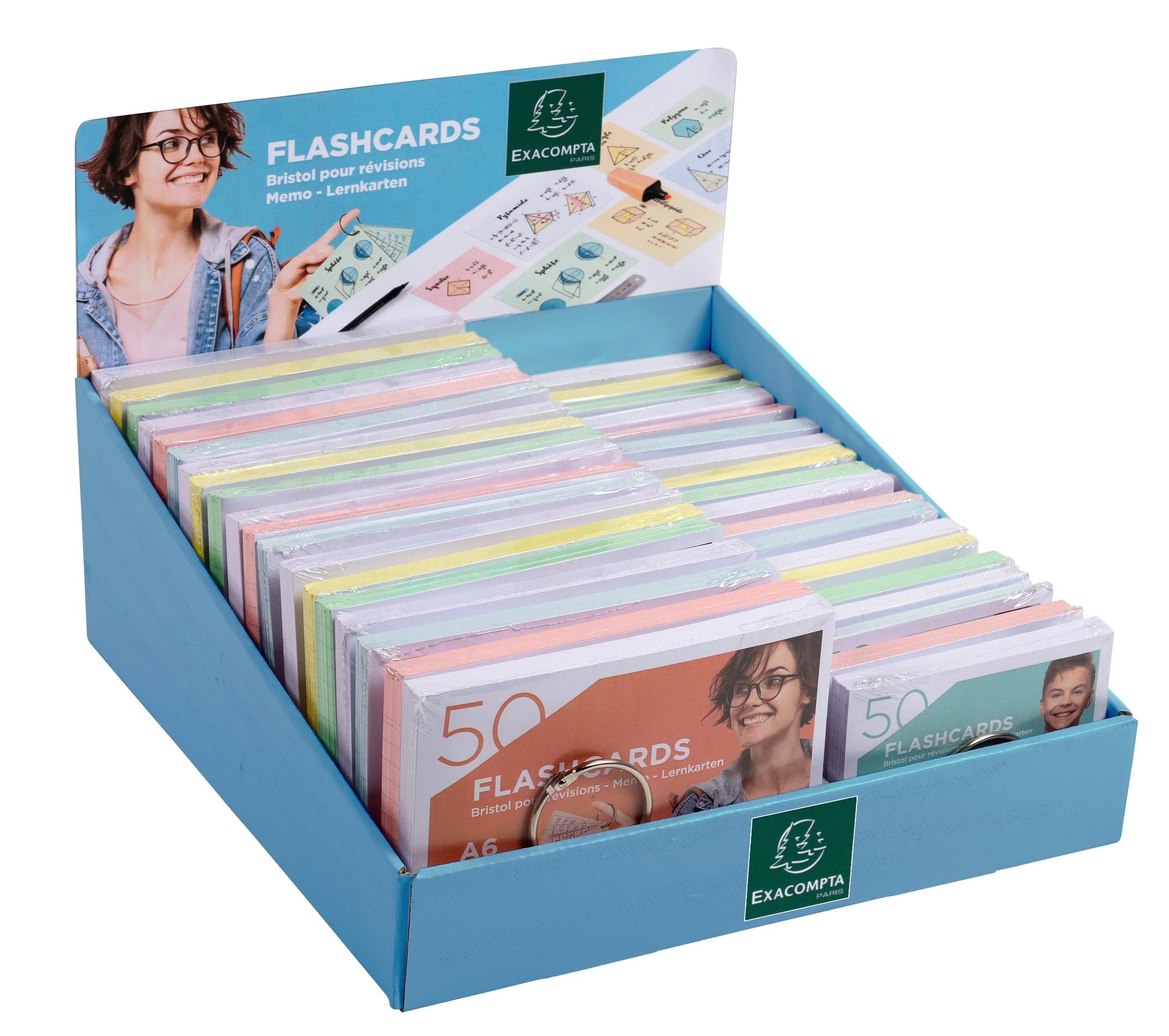EXACOMPTA Display Flashcards       A6/A7 Idealshop