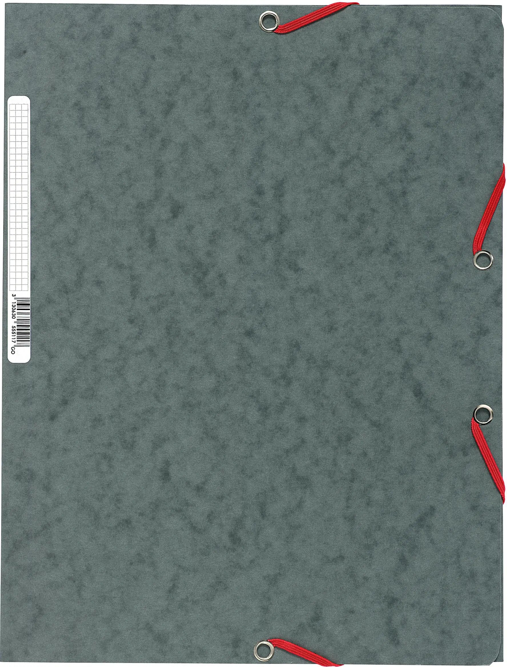 EXACOMPTA Gummibandmappe A4 55511E grau Idealshop