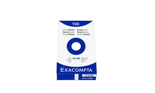 EXACOMPTA Karteikarten blanko A7 13300B weiss 100 Stück Idealshop