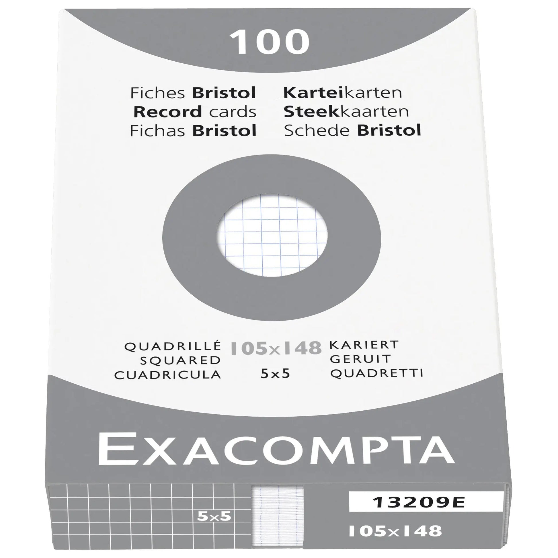 EXACOMPTA Karteikarten kariert 5mm    A6 Idealshop