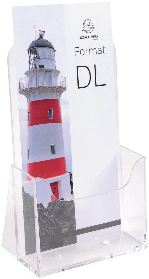 EXACOMPTA Prospekthalter 1/3 A4 73058D transparent 65x115x107mm Idealshop