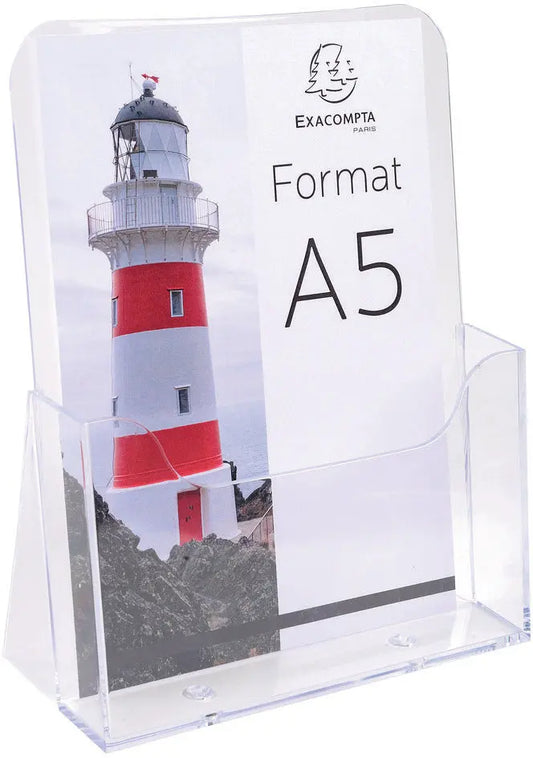 EXACOMPTA Prospekthalter A5 75058D transparent 73x173x214mm Idealshop