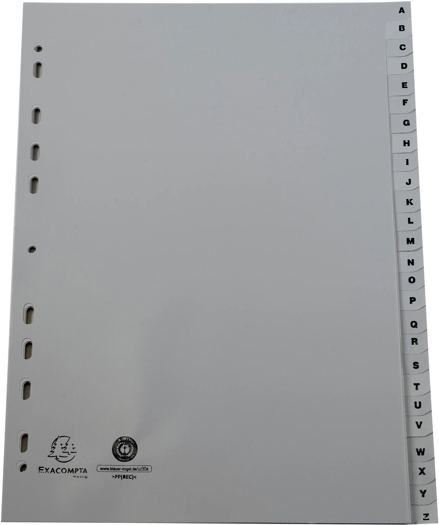 EXACOMPTA Register PP A4 1726E grau A-Z 26-teilig Idealshop