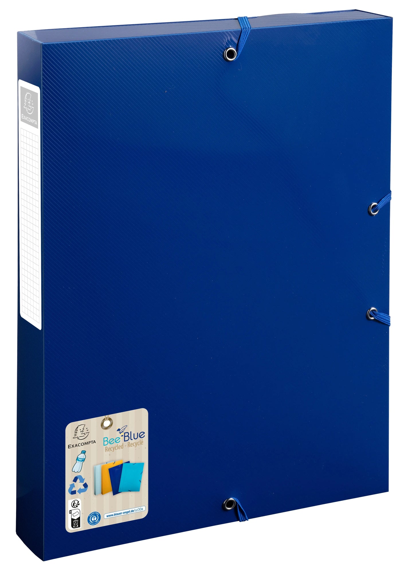 EXACOMPTA Sammelbox mit Gummizug A4 59142E marineblau PP Idealshop