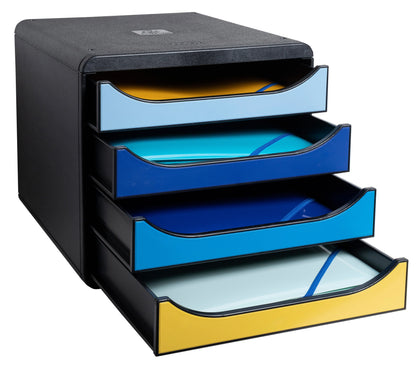 EXACOMPTA Schubladenbox BeeBlue      A4+ Idealshop