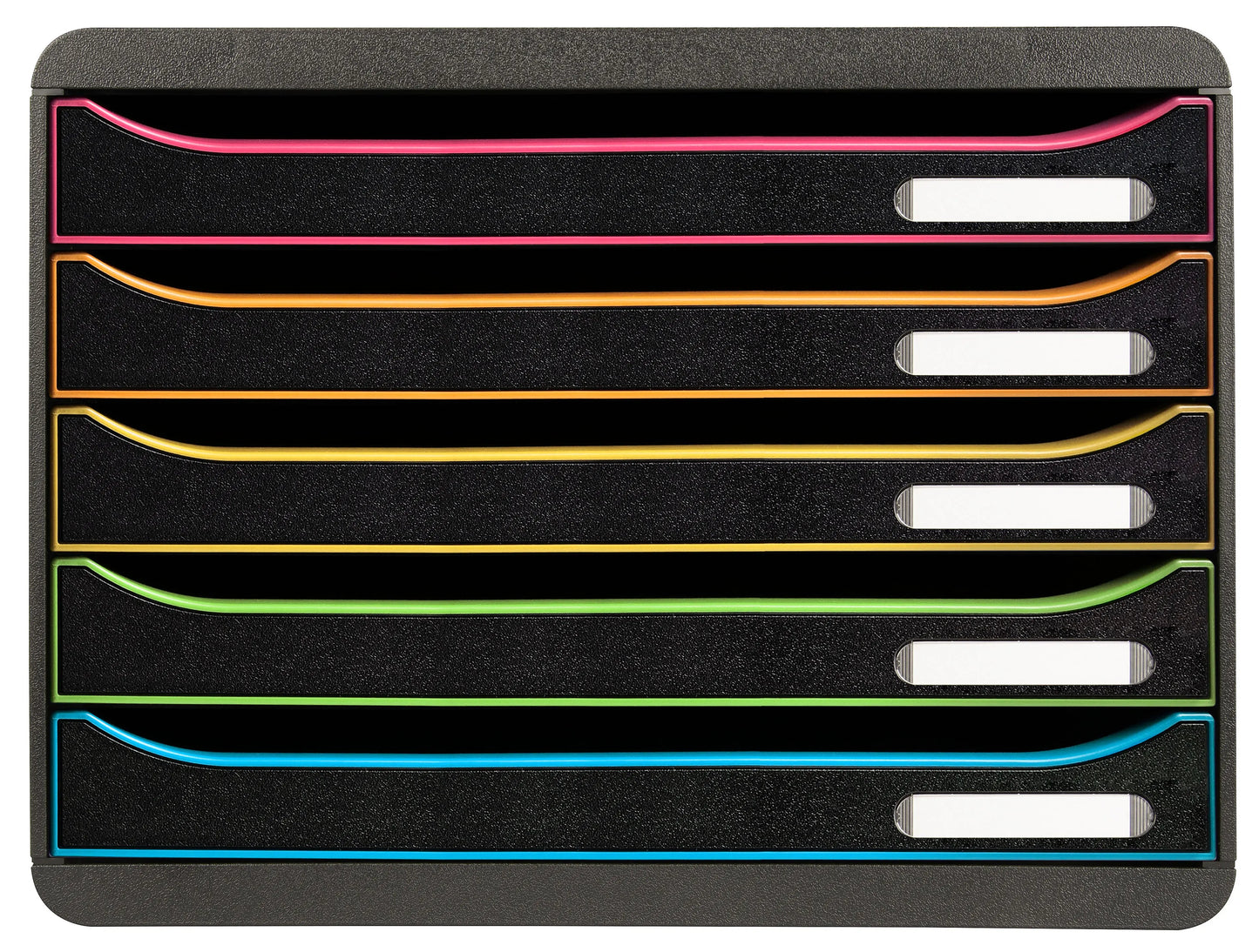 EXACOMPTA Schubladenbox Big-Box Plus 308914D schwarz/Harlekin, 5 Schubl. Idealshop