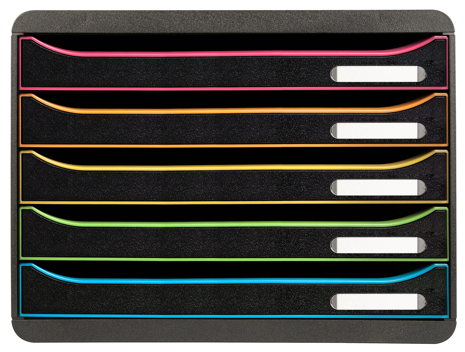 EXACOMPTA Schubladenbox Big-Box Plus 308914D schwarz/Harlekin, 5 Schubl. Idealshop