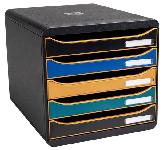 EXACOMPTA Schubladenbox NEO DECO A4+ 309505D Big Box, 5 Schubladen Idealshop