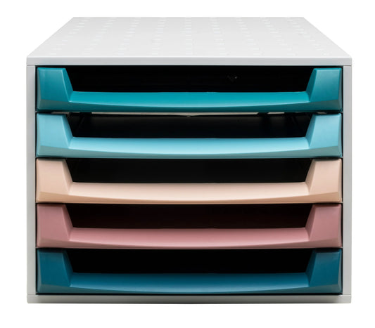EXACOMPTA Schubladenbox SKANDI A4+ 221606D The Box, 5 Schubladen Idealshop