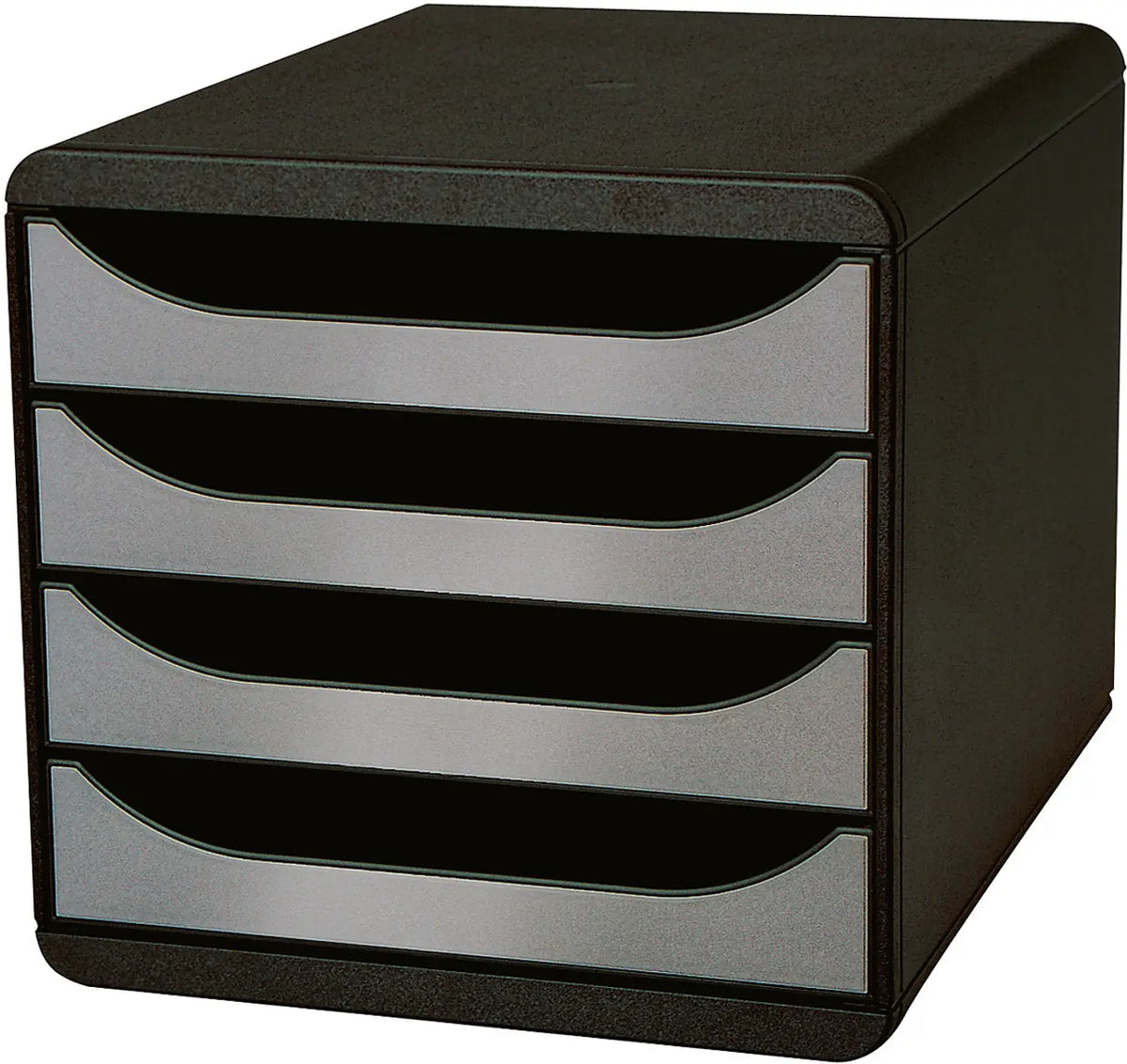 EXACOMPTA Schubladenbox schwarz 310438D 4 Fächer Idealshop