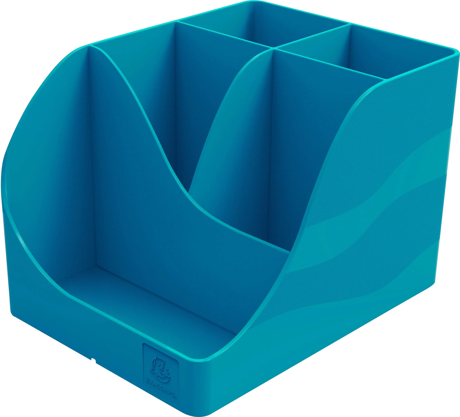 EXACOMPTA Stifteköcher Neo Deco 69528D blau 5 Fächer Idealshop