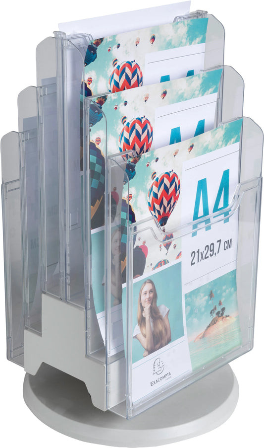 EXACOMPTA Tisch-Drehständer A4 60558D transparent Idealshop