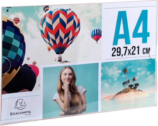 EXACOMPTA Wandsichttasche A4 84858QD transparent horizontal Idealshop